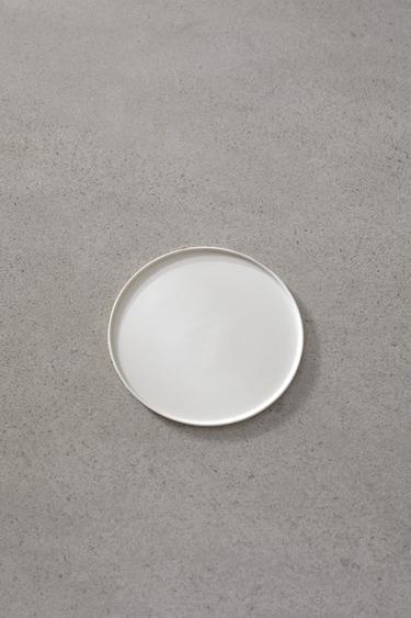 SET OF 2 - PLATE M — ecru-white 2