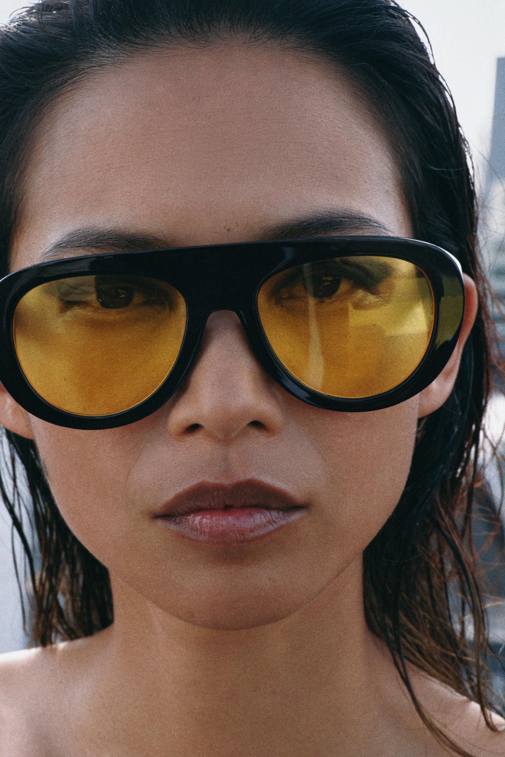 MAXI SHIELD SUNGLASSES — Black