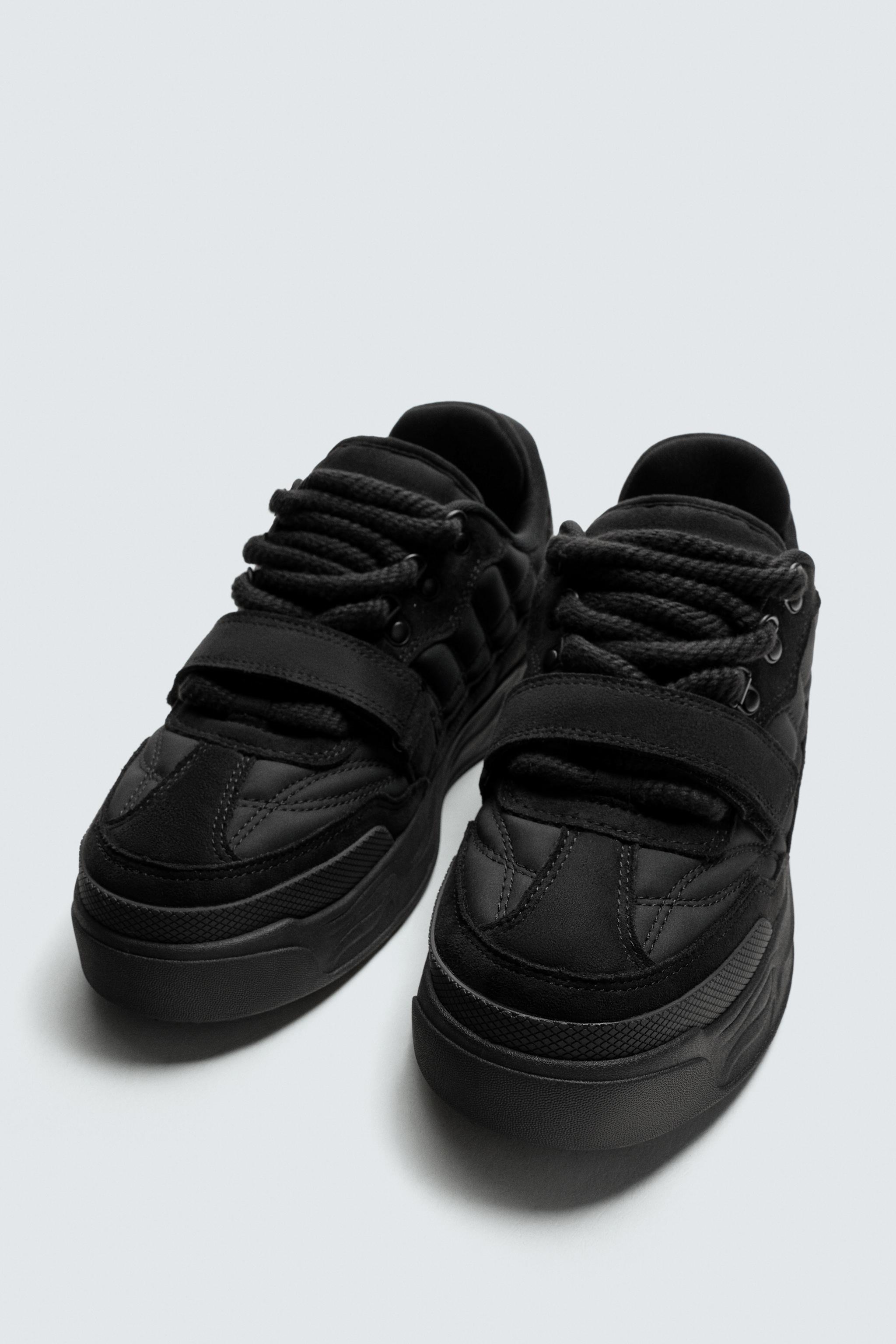 ♡⭐︎ MONOCHROME CHUNKY SNEAKERS - Black | ZARA United States