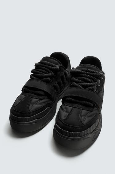 MONOCHROME CHUNKY TRAINERS - Black by Zara - Image 4