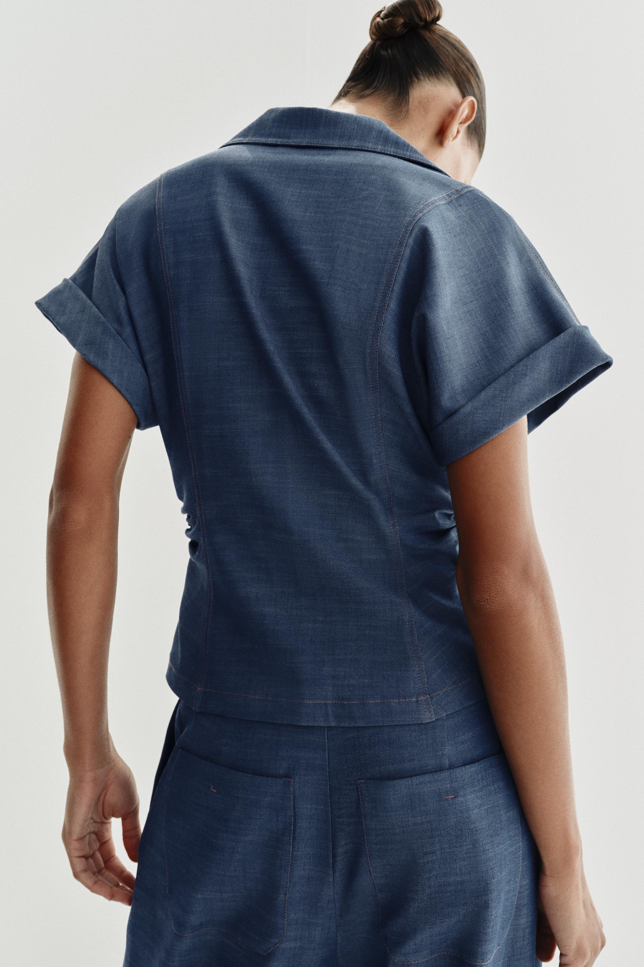 CHEMISE CINTRÉE DRAPÉE