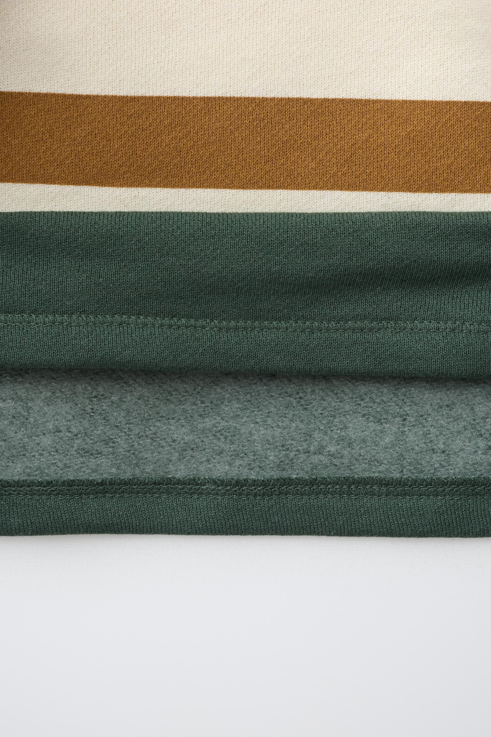 Детские свитеры Zara STRIPED BEAR EMBROIDERED POLO — фото 5