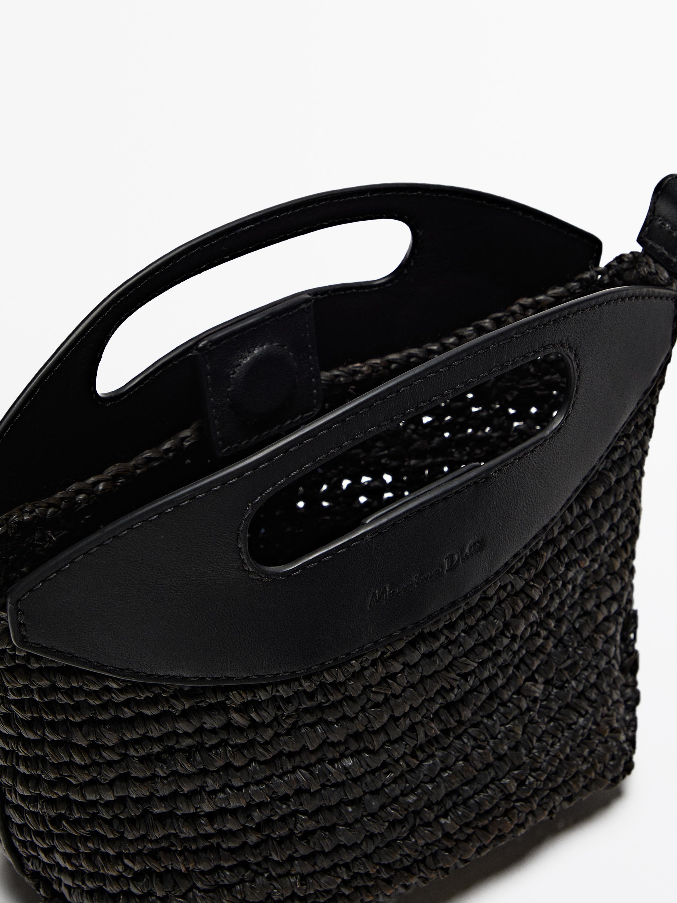 Bandolera rafia zara hotsell