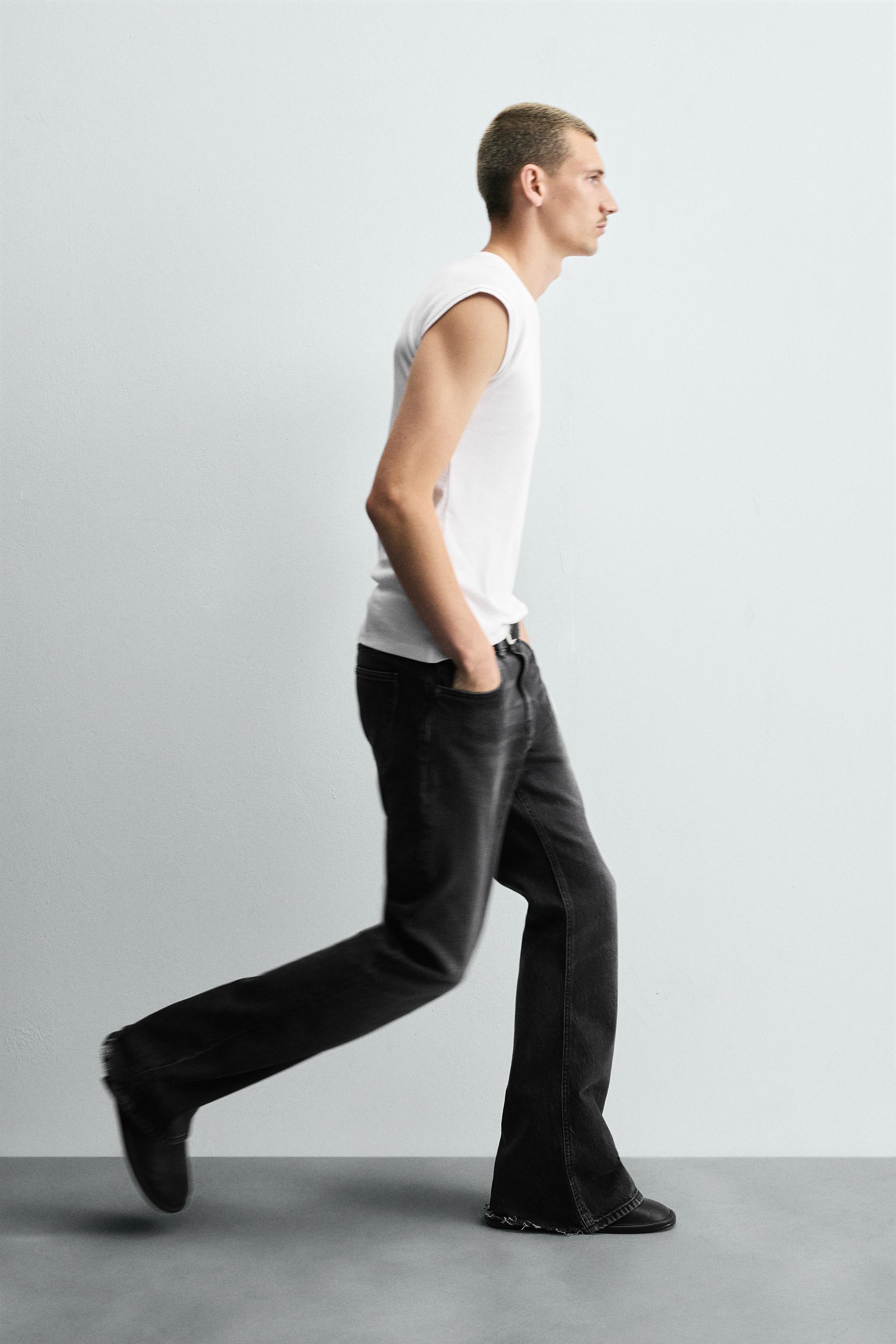 FLARE FIT JEANS - Charcoal | ZARA United States