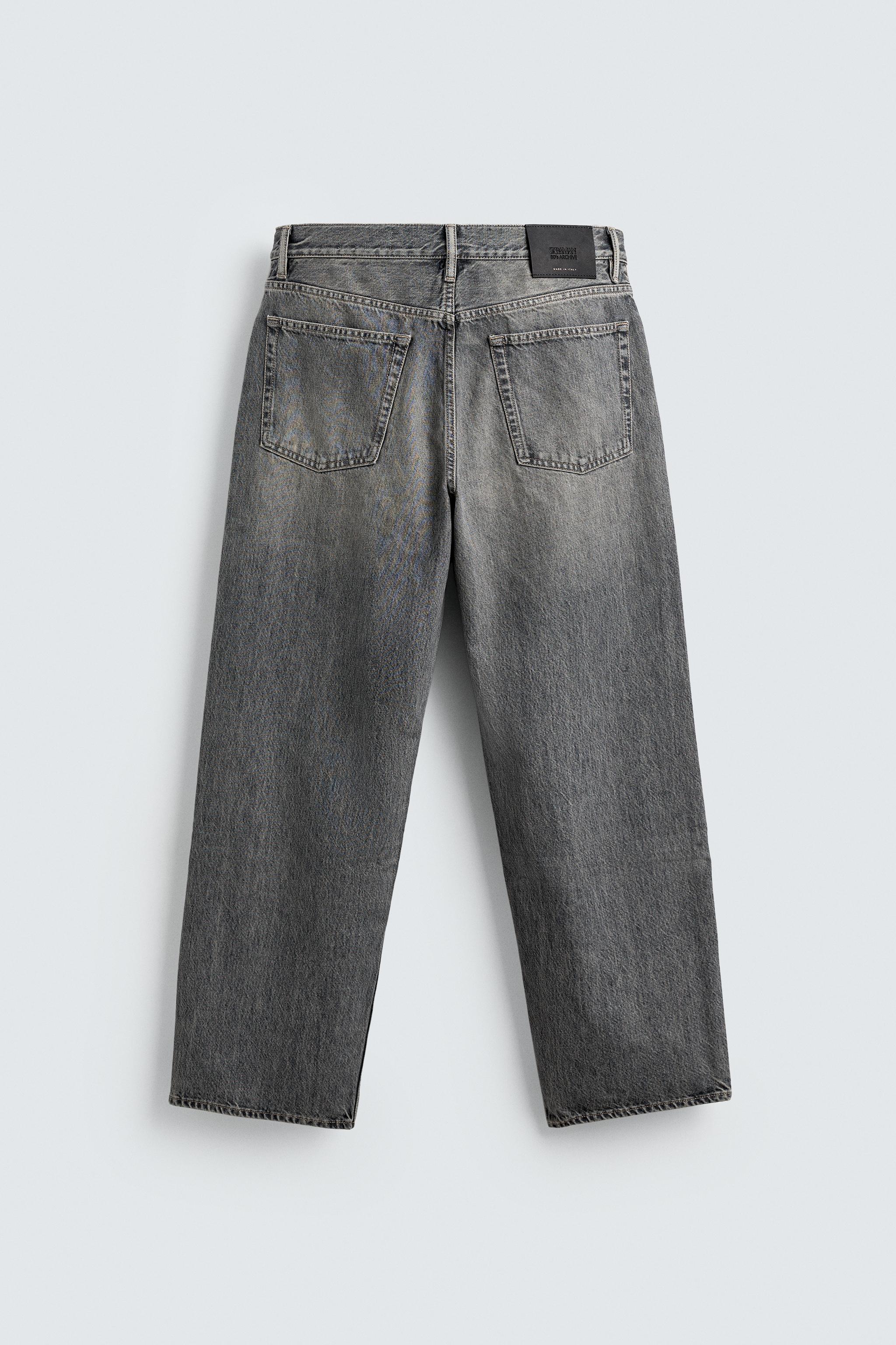 RELAXED STRAIGHT FIT LIMITED EDITION JEANS - Blue | ZARA United States