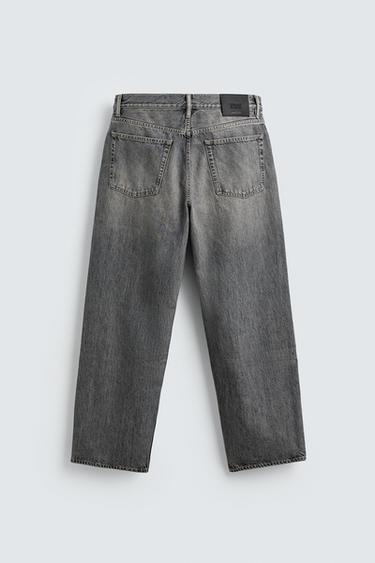RELAXED STRAIGHT-LEG LIMITED EDITION JEANS - Grey by Zara