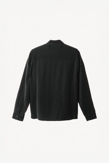 WILLY CHAVARRIA X ZARA FLUID OVERSHIRT - Black by Zara - Image 3