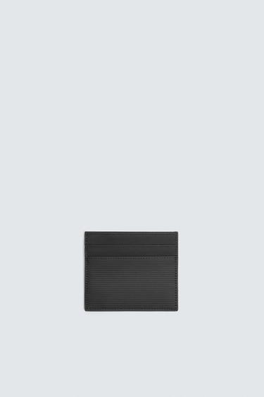 RUBBERISED CARD HOLDER - Black by Zara