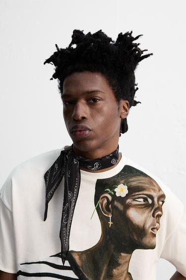 BANDANA ALGODÓN - SEDA © OTIS KWAME KYE QUAICOE - Negro de Zara - Imagen 0
