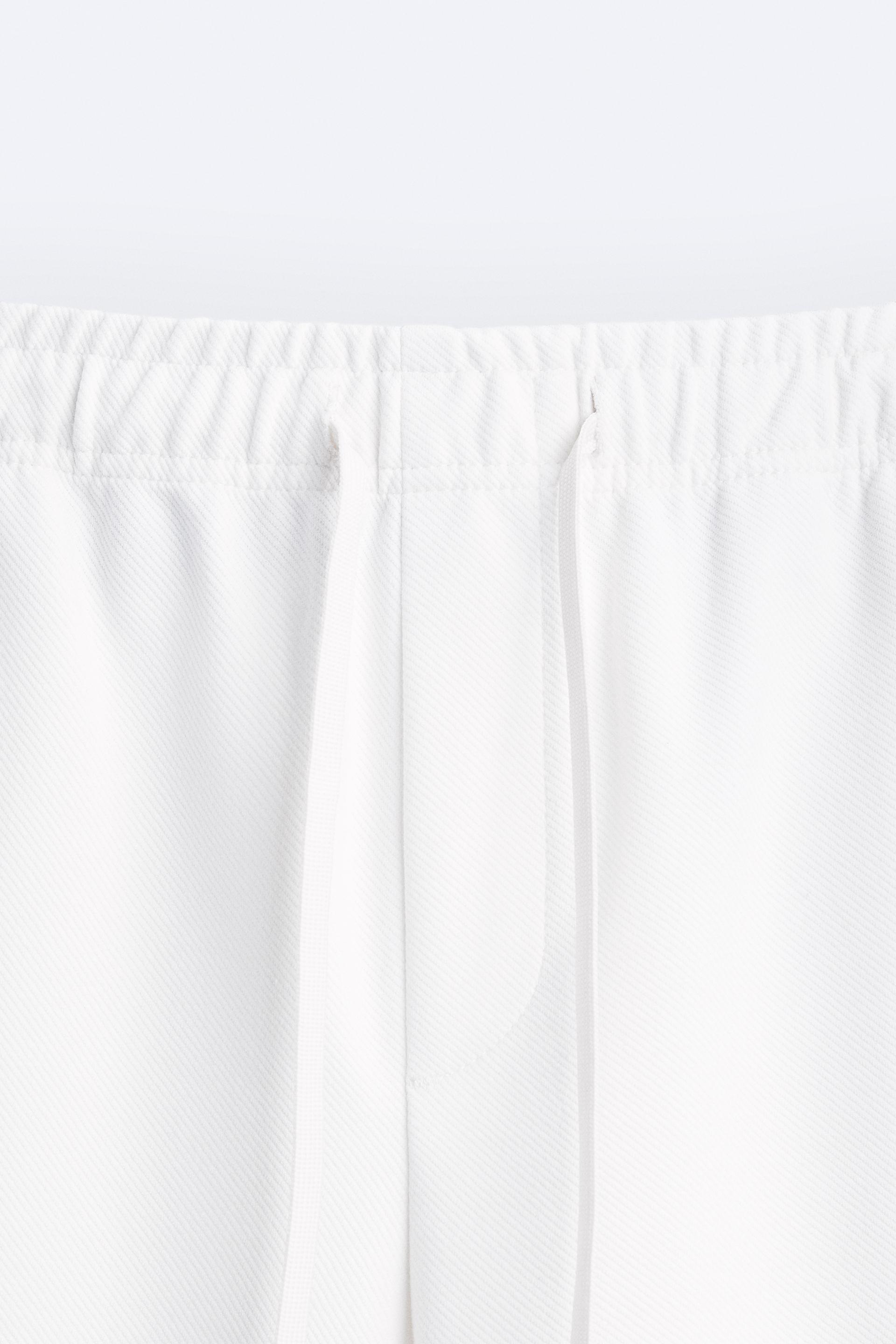 LASTINCH White Stretch Pants