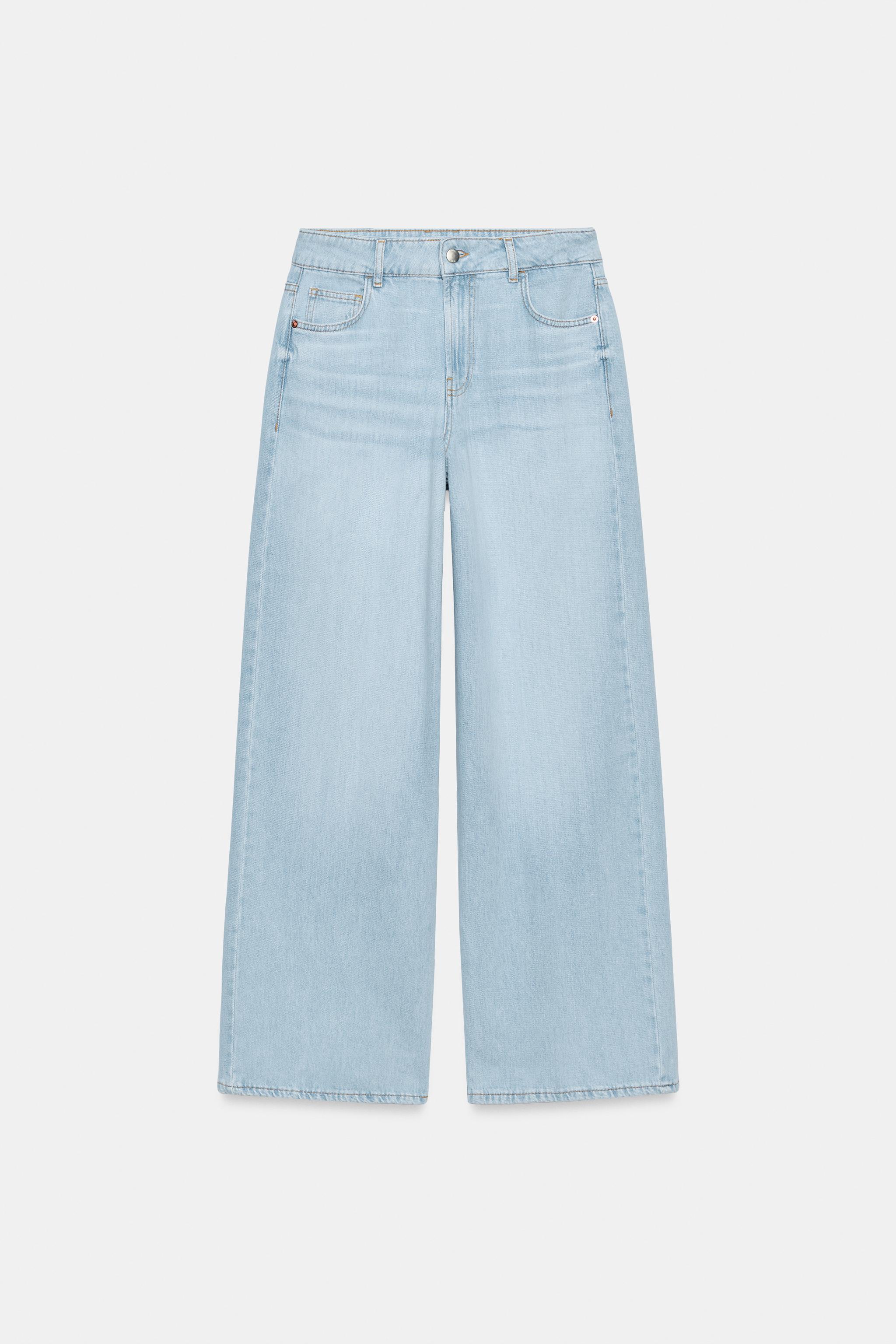 Z1975 WIDE LEG MID-RISE JEANS WITH PRESSED CREASE