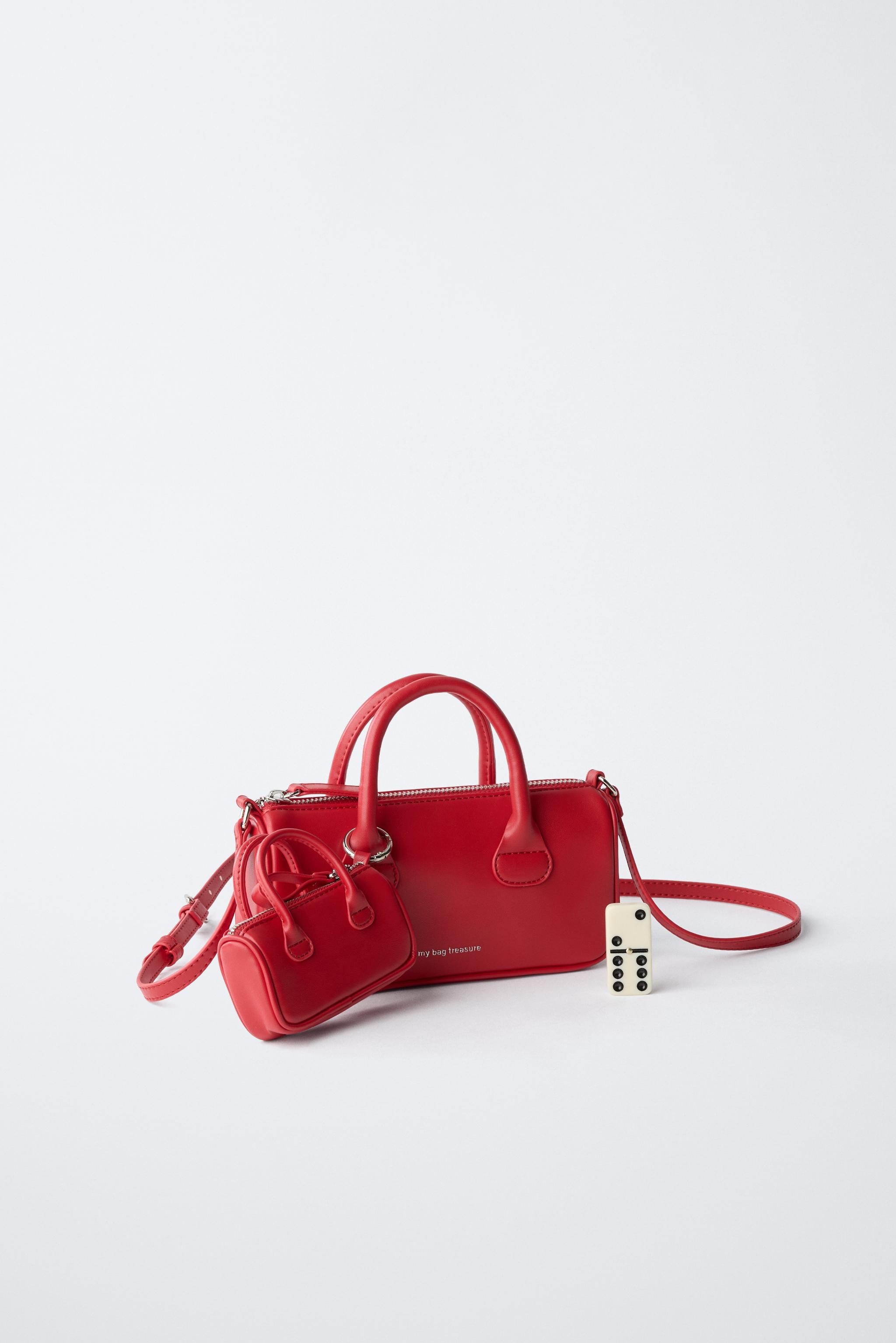 チャームクロスボディバッグ - レッド | ZARA Japan / 日本