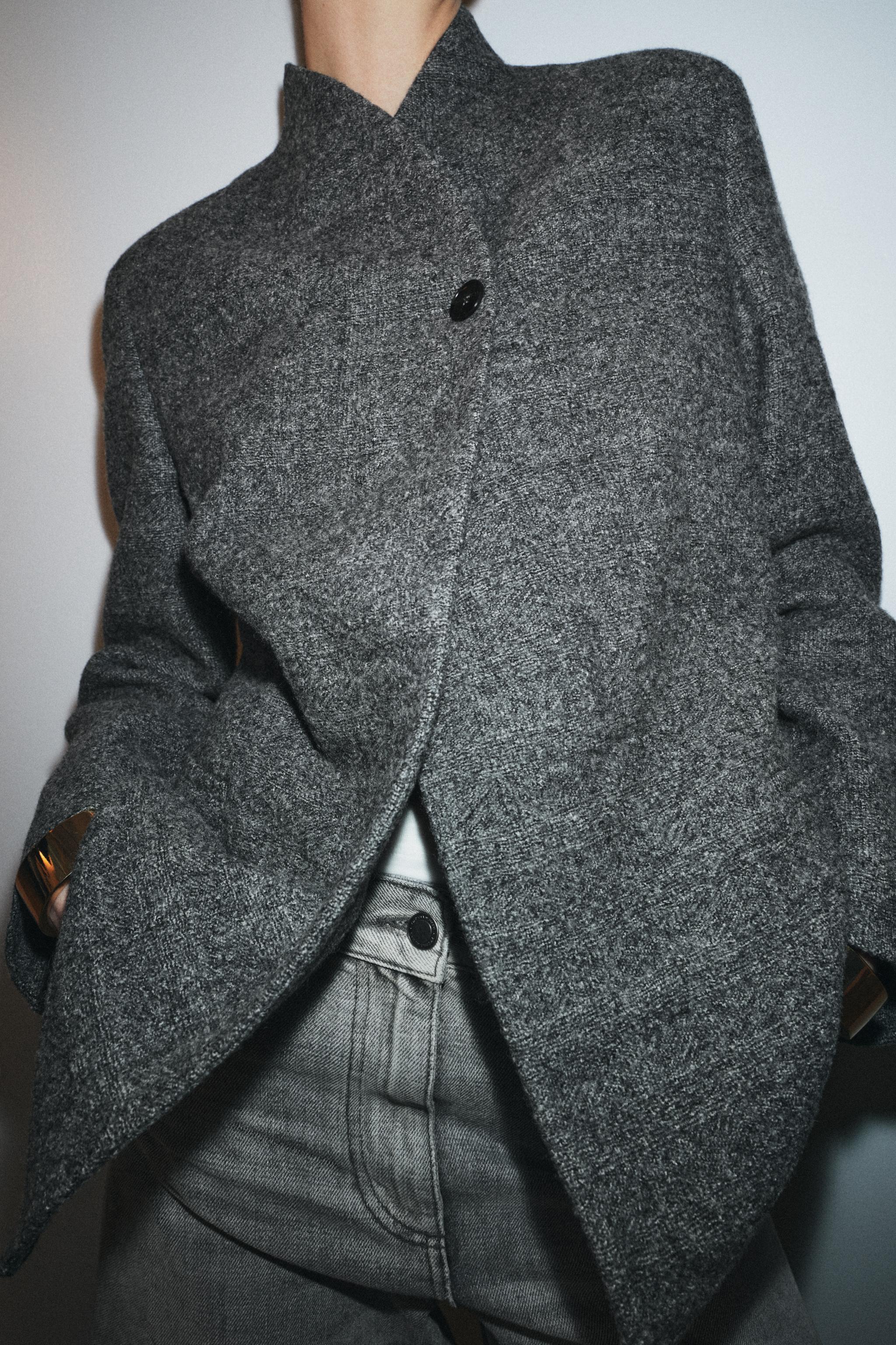 WOOL BUTTON BLAZER ZW COLLECTION LIMITED EDITION