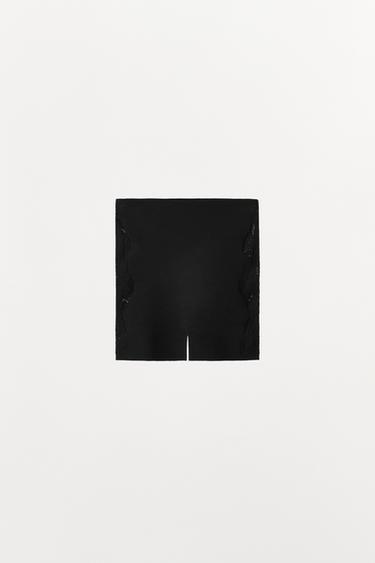 SEAMLESS LACE SHORTS - Black by Zara - Image 6