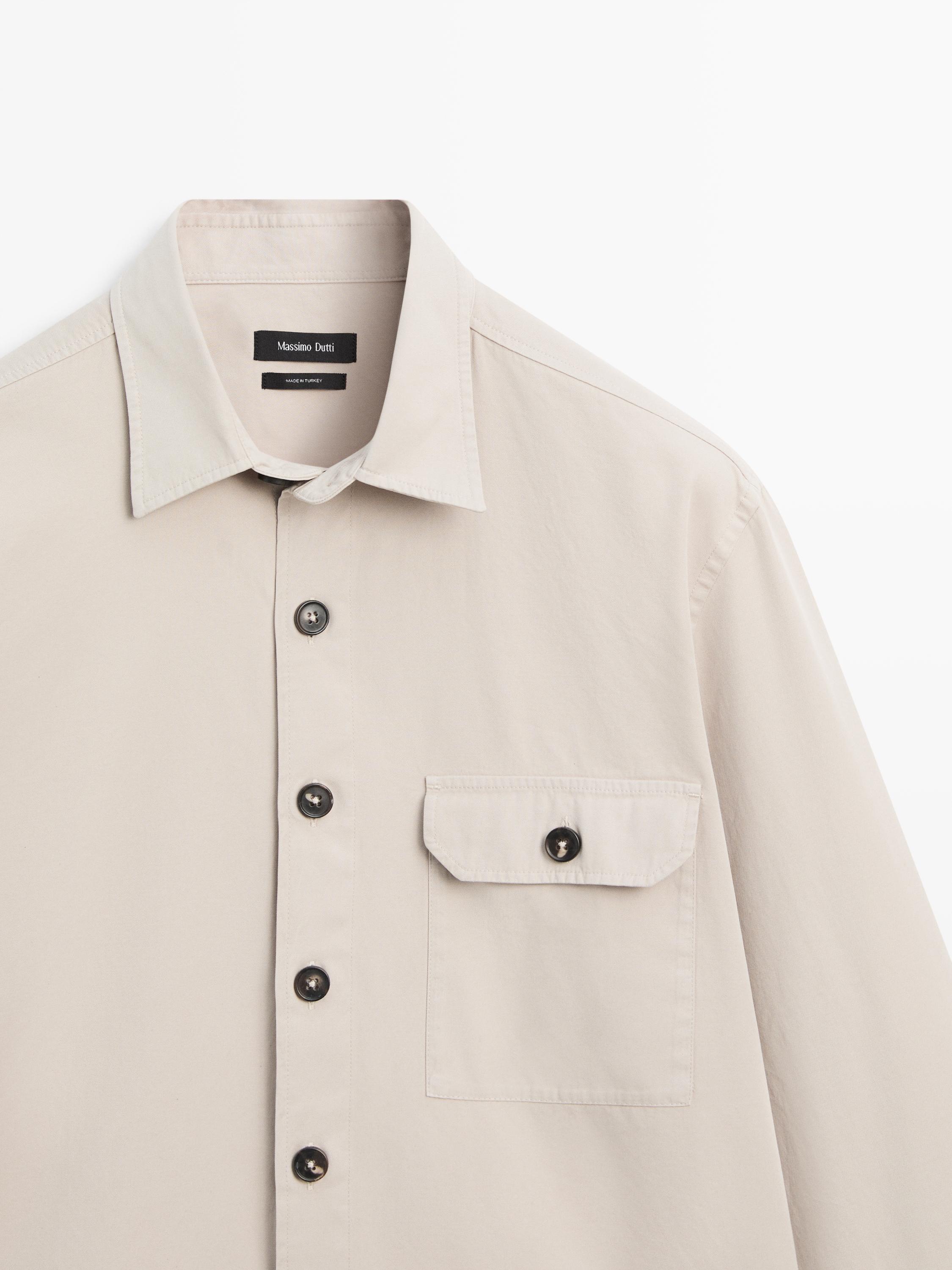 Surchemise avec poches en coton