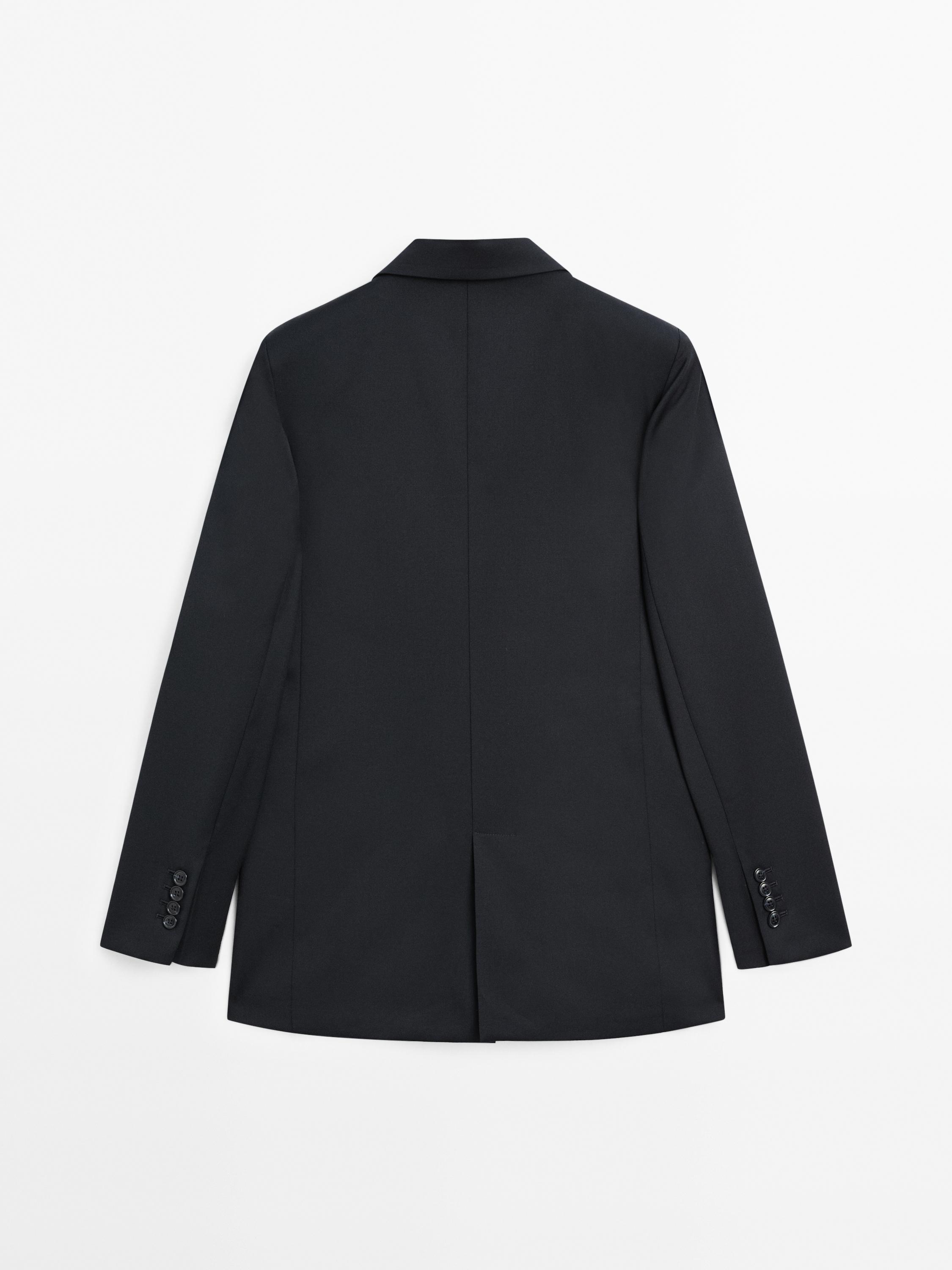 Blazer à deux boutons 100 % extra-fin