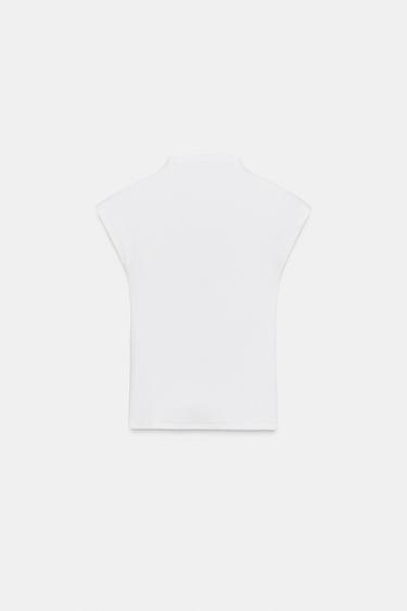 TOP COL MONTANT - Blanc de Zara - Image 4
