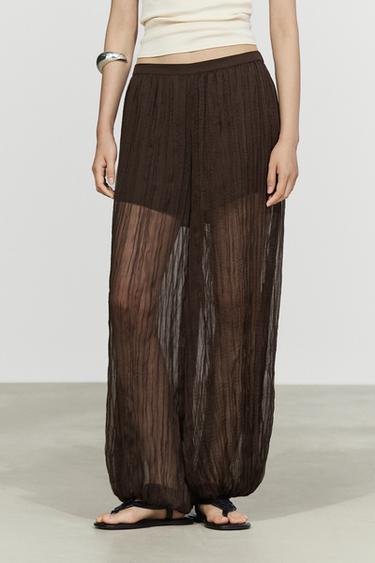 Total look flowing pants — Brown 2