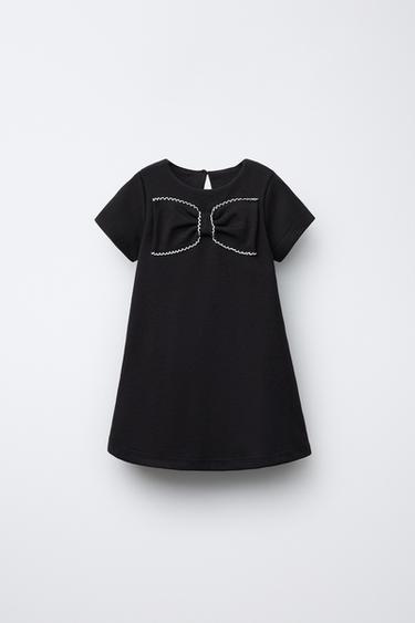 APPLIQUÉ DRESS - Black by Zara