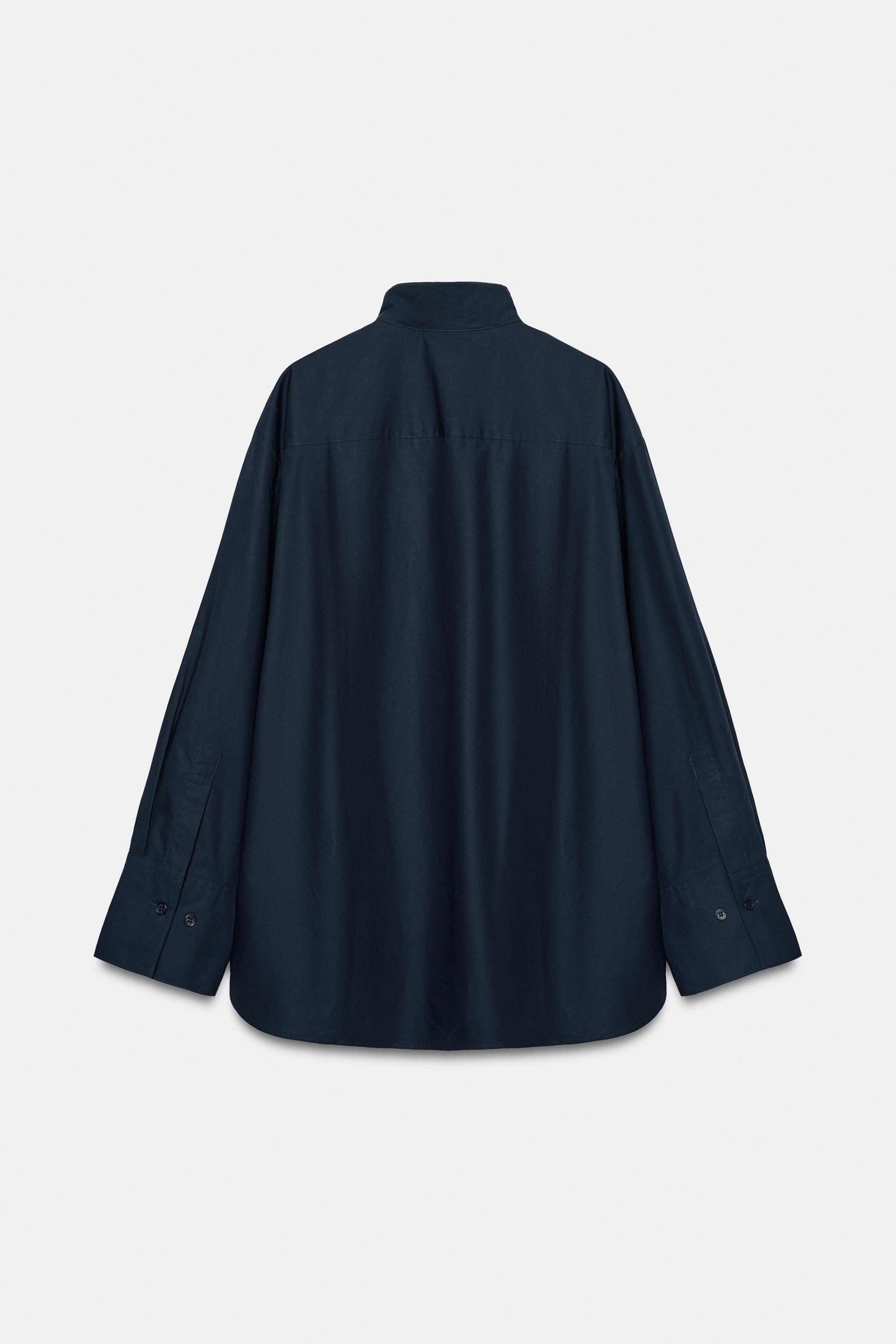 ZW COLLECTION HIGH NECK SHIRT