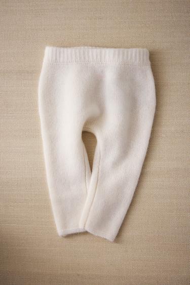 아기용 캐시미어 레그워머 - Zara 스크래치 화이트