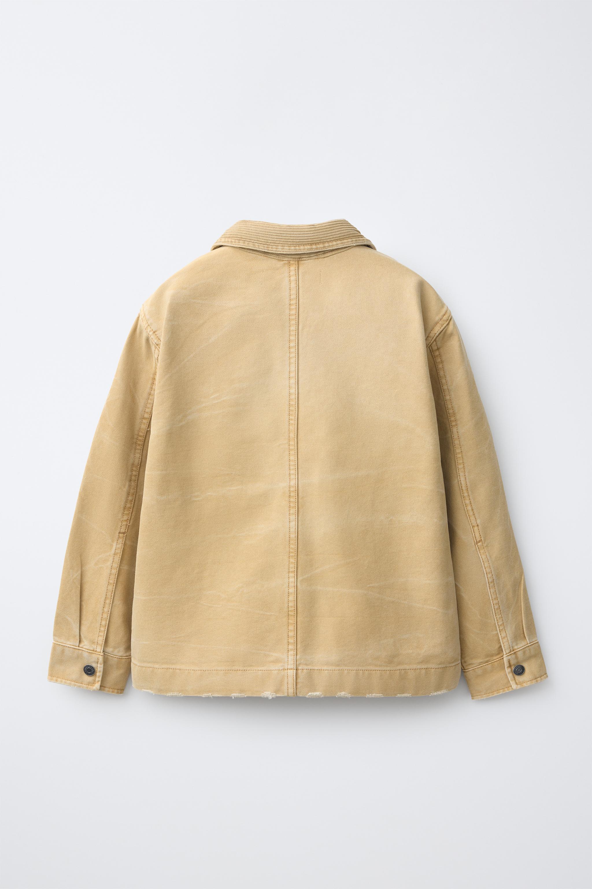 CONTRAST COLLAR OVERSHIRT