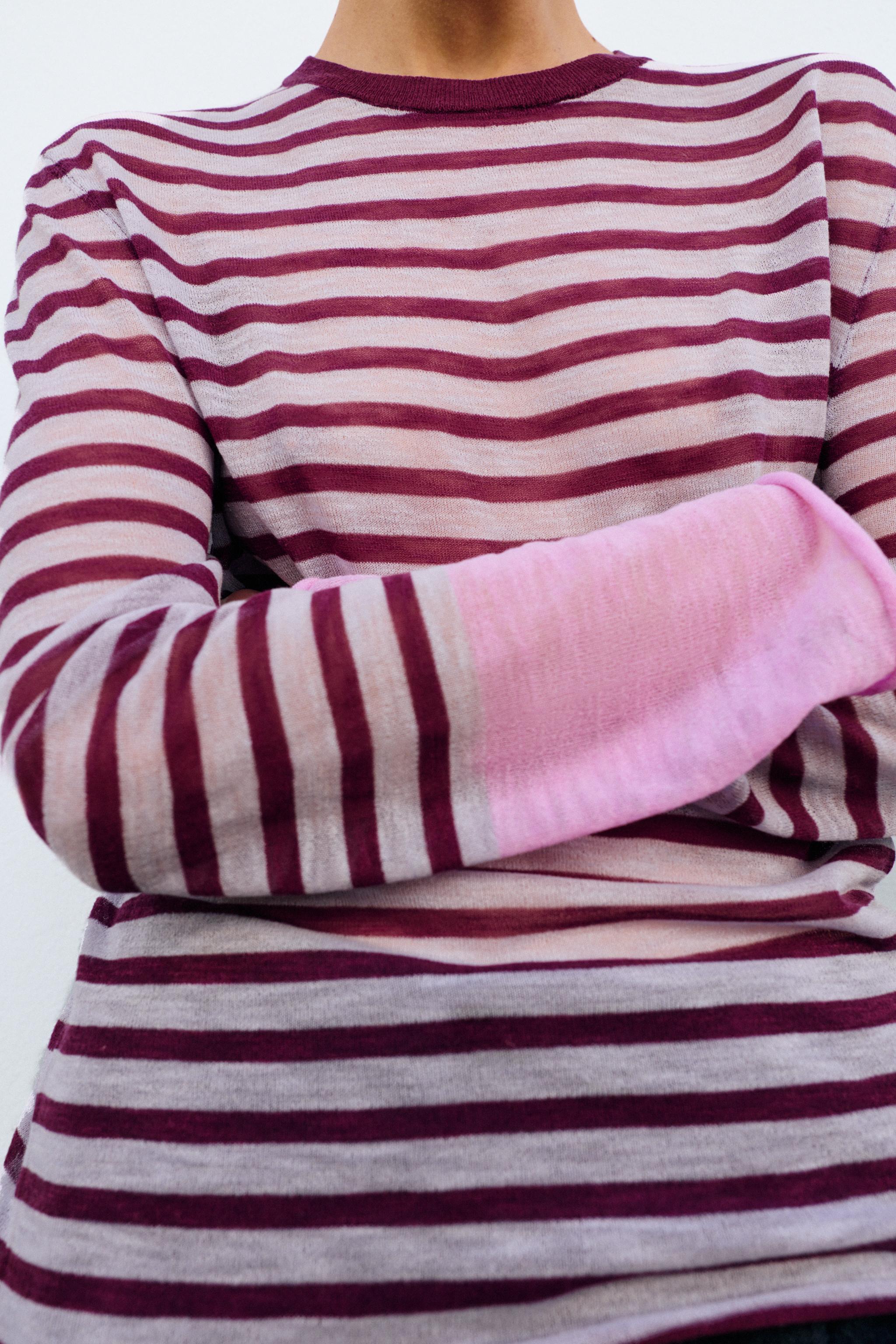 STRIPED KNIT JUMPER