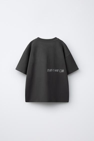 T-SHIRT ILLUSTRATION JURASSIC PARK© X DYLAN´S T-SHIRT CLUB X ZARA - Noir de Zara - Image 1