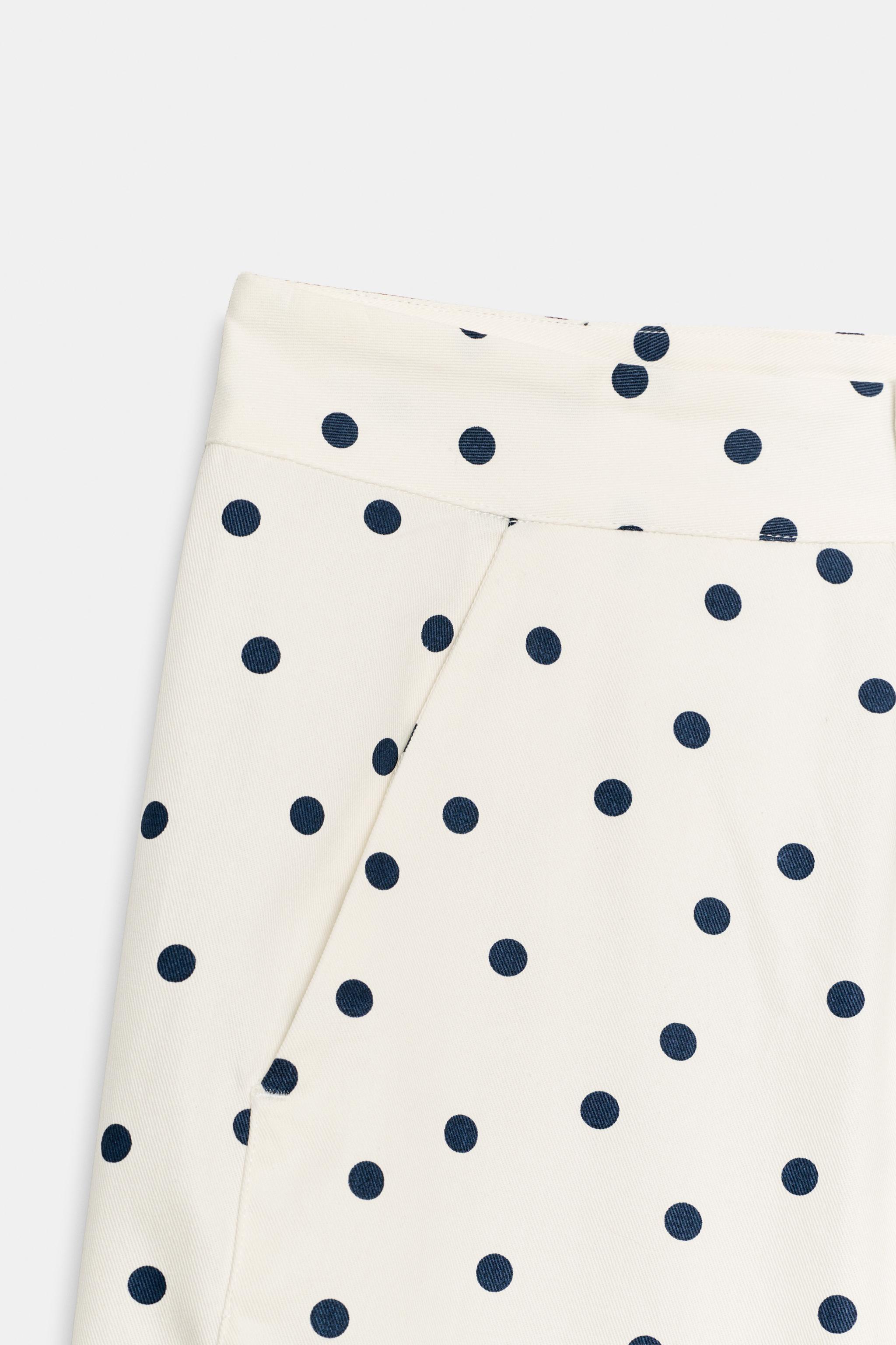 Женские брюки Zara POLKA DOT BARREL PANTS — фото 8