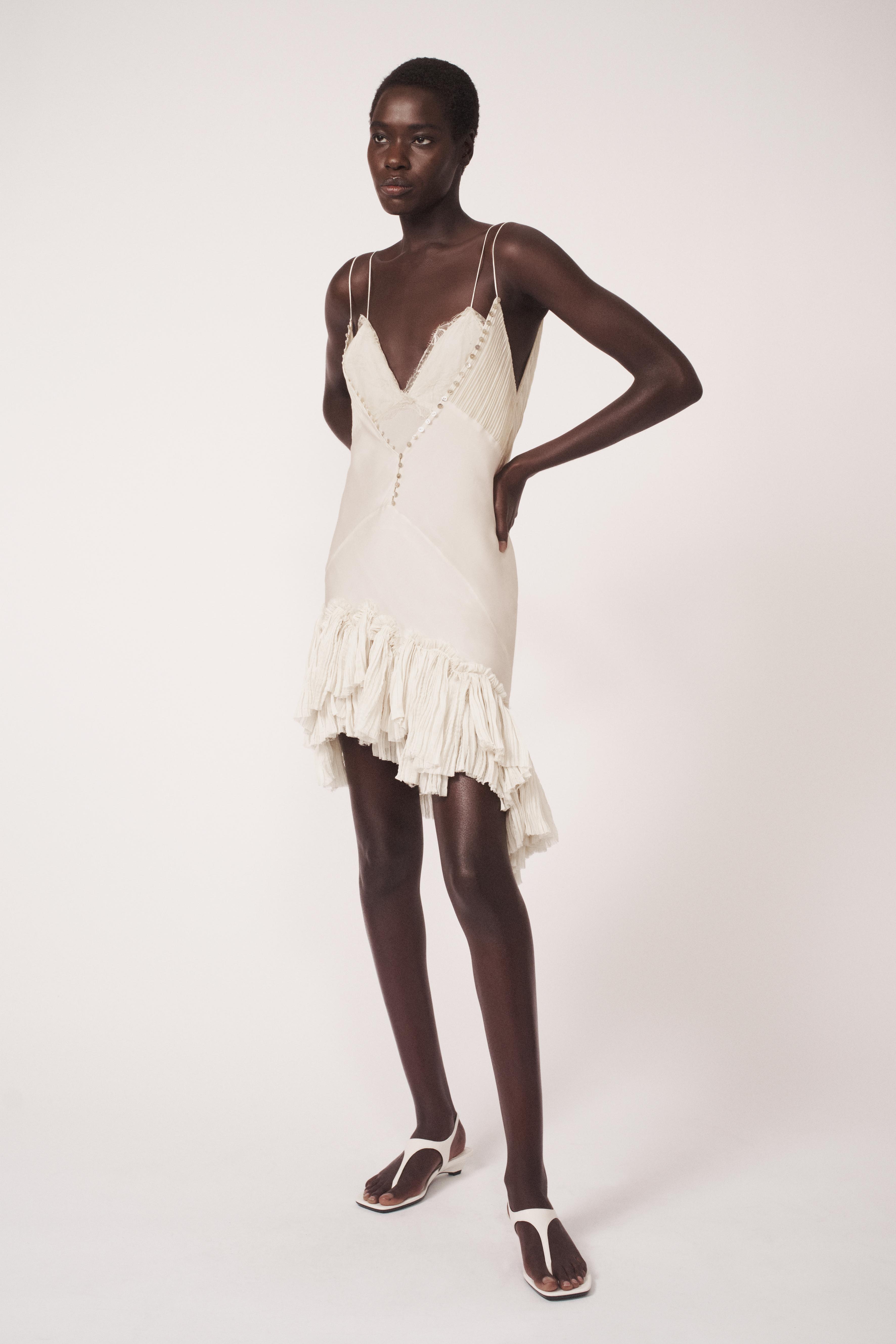 ASYMMETRIC RUFFLED DRESS - THE ITEM