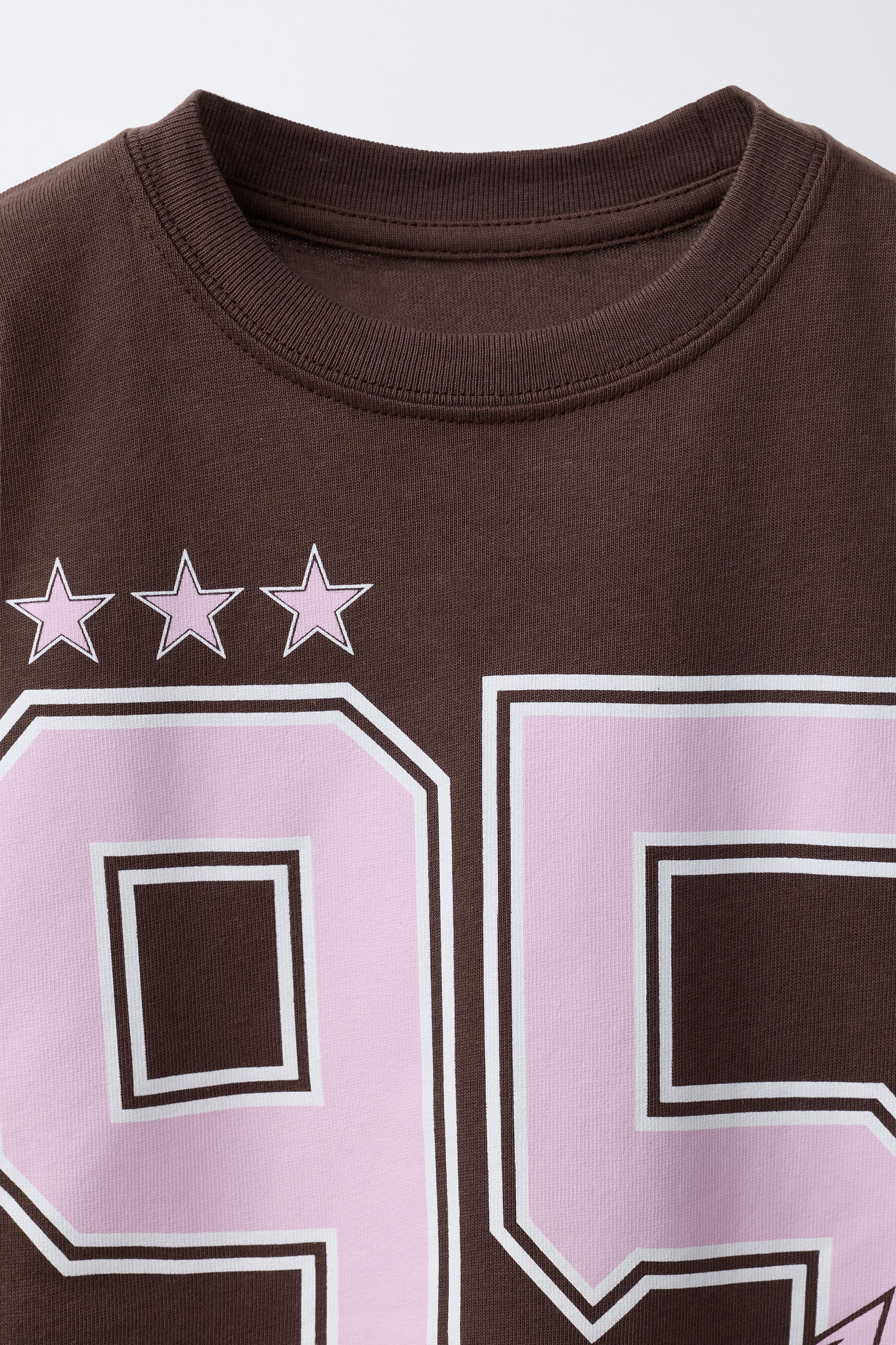 Детские футболки Zara HEAVY WEIGHT GRAPHIC T-SHIRT — фото 4