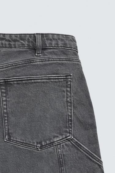 BERMUDA BOLSILLO CARPINTERO - Gris oscuro de Zara