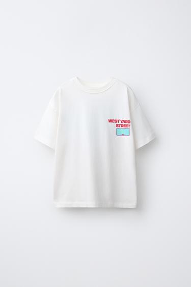 RAISED PRINT T-SHIRT - White by Zara
