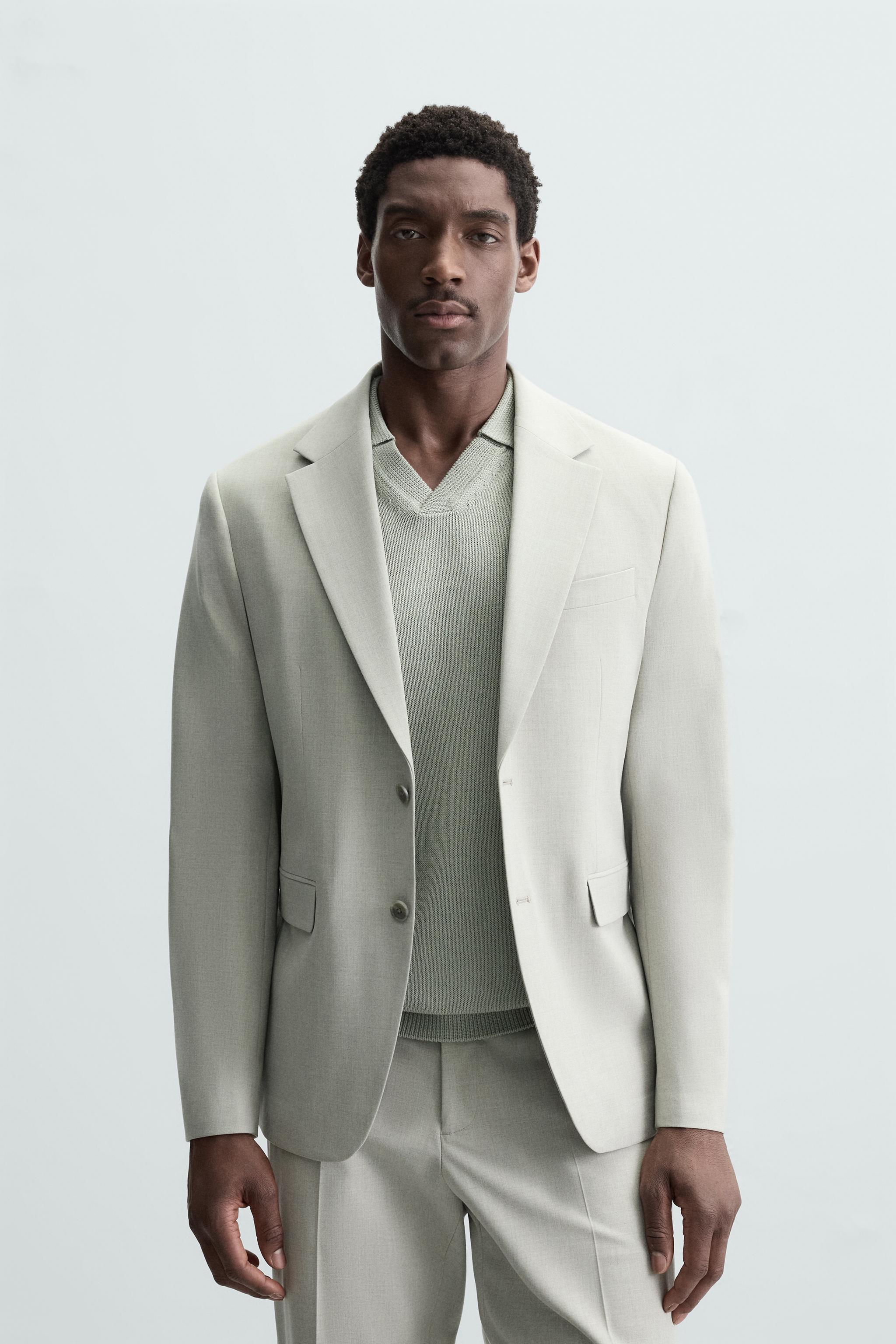 COMFORT SUIT BLAZER - Stone | ZARA Australia