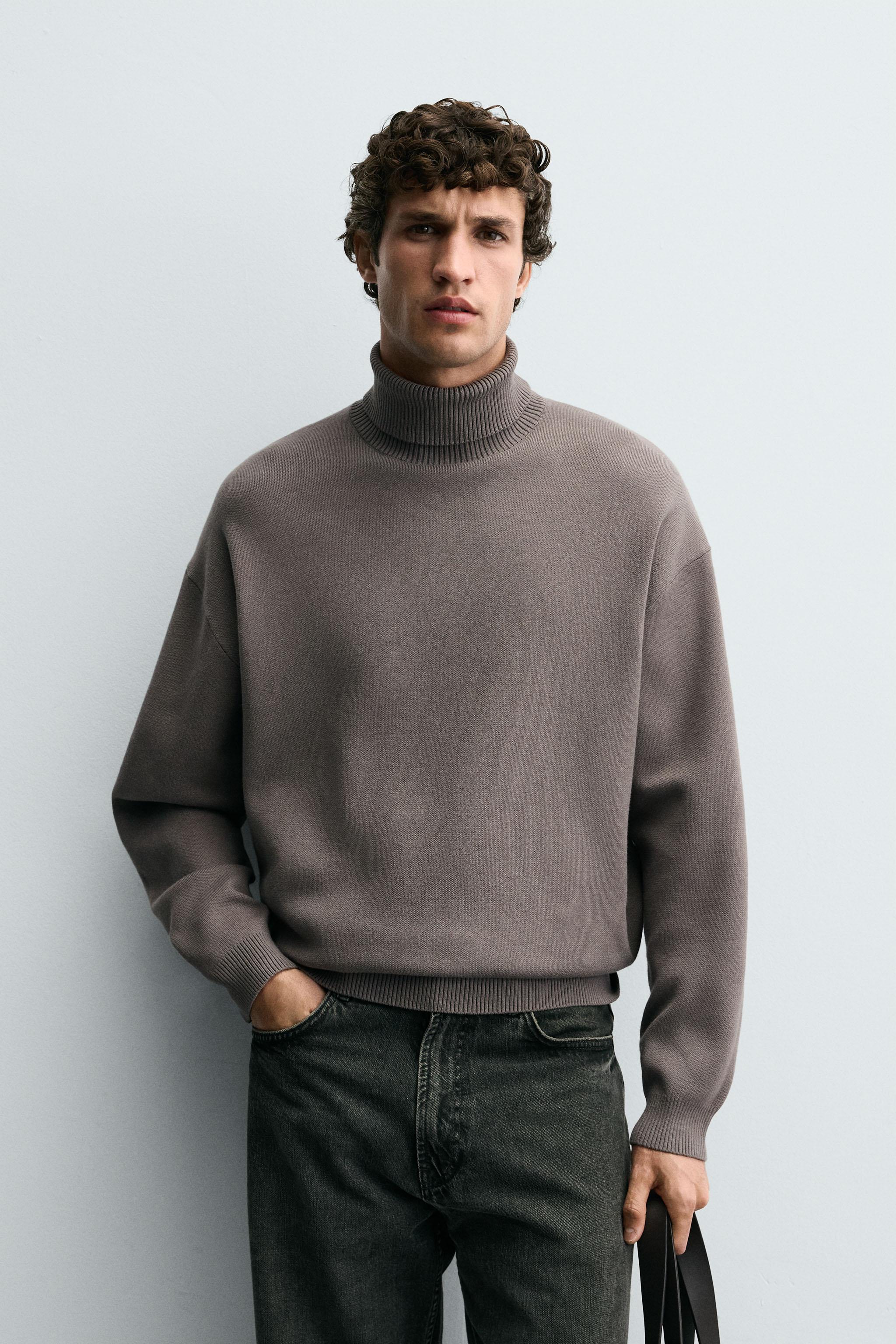 ZARA グレー タートルネックセーター S/M グレージャンパー – メンズ | 最新コレクション | ZARA 日本