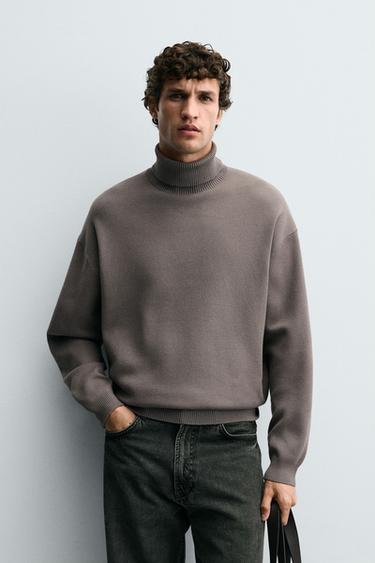 JERSEY SOFT CUELLO ALTO - Cemento de Zara