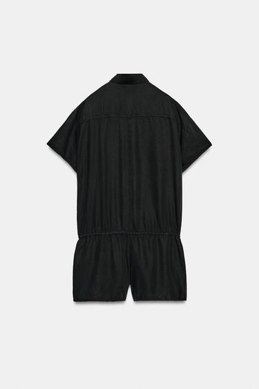 COMBI-SHORT FLUIDE À POCHES - Noir de Zara - Image 7