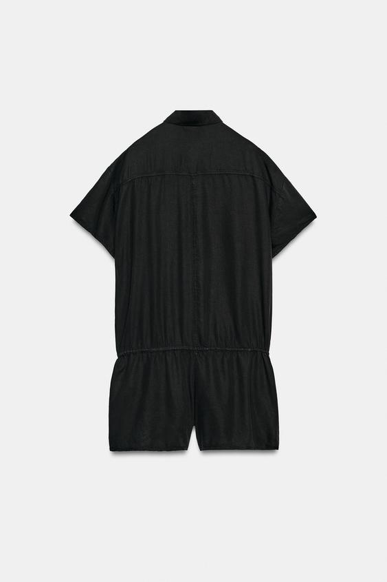 COMBI-SHORT FLUIDE À POCHES - Noir de Zara - Image 7