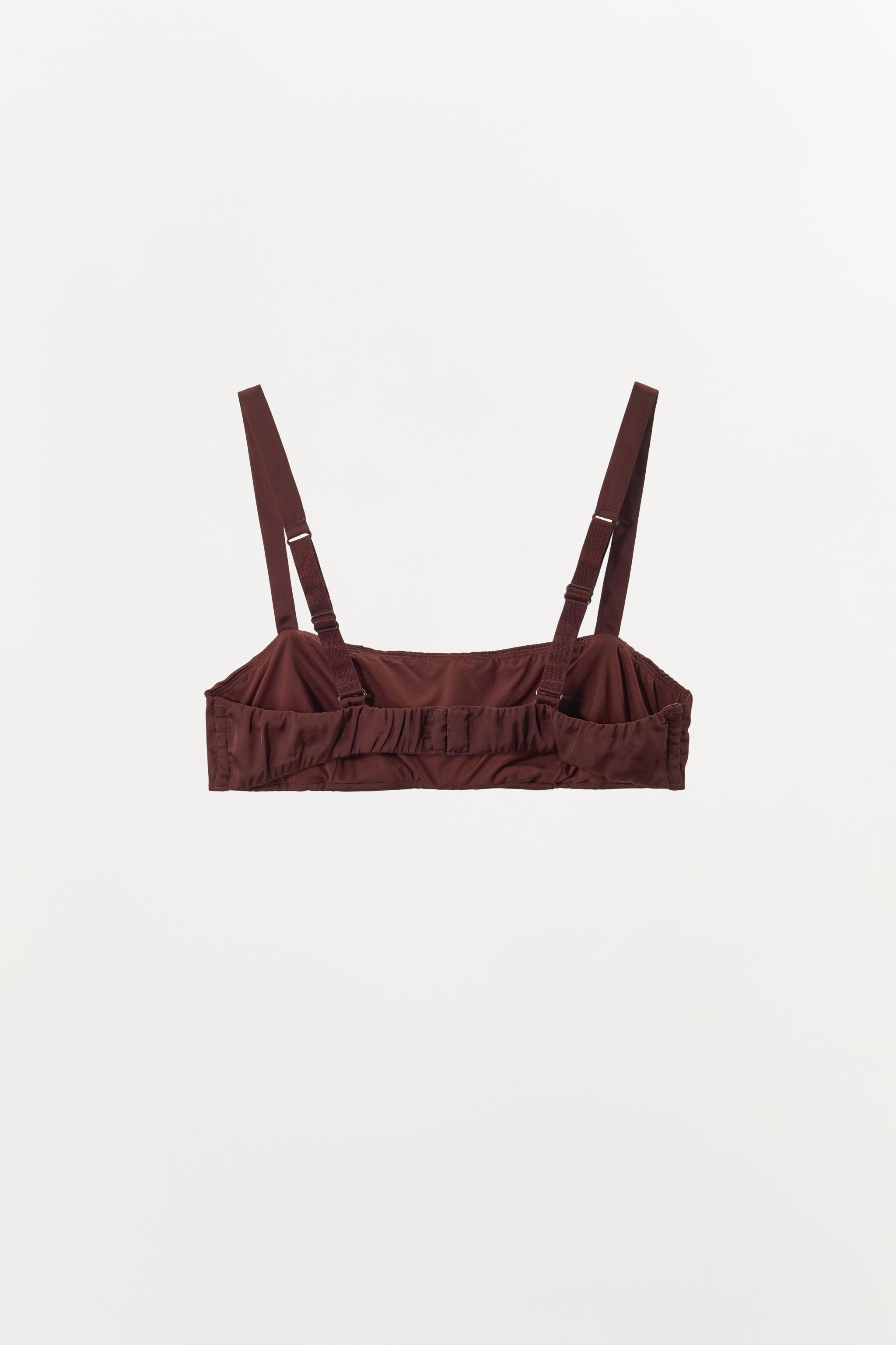 SATIN BANDEAU BRALETTE