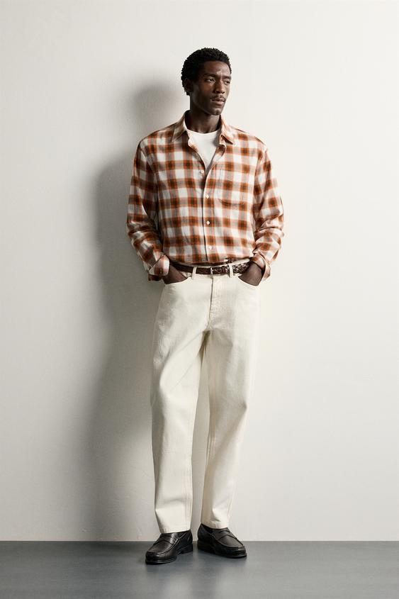 STRAIGHT-LEG TROUSERS - Ecru by Zara - Image 0