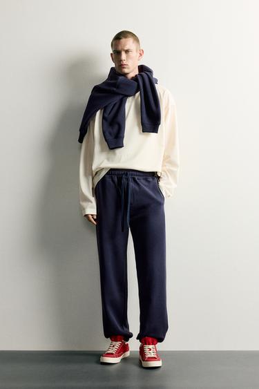 BASIC JOGGING TROUSERS - Navy blue by Zara - Image 0