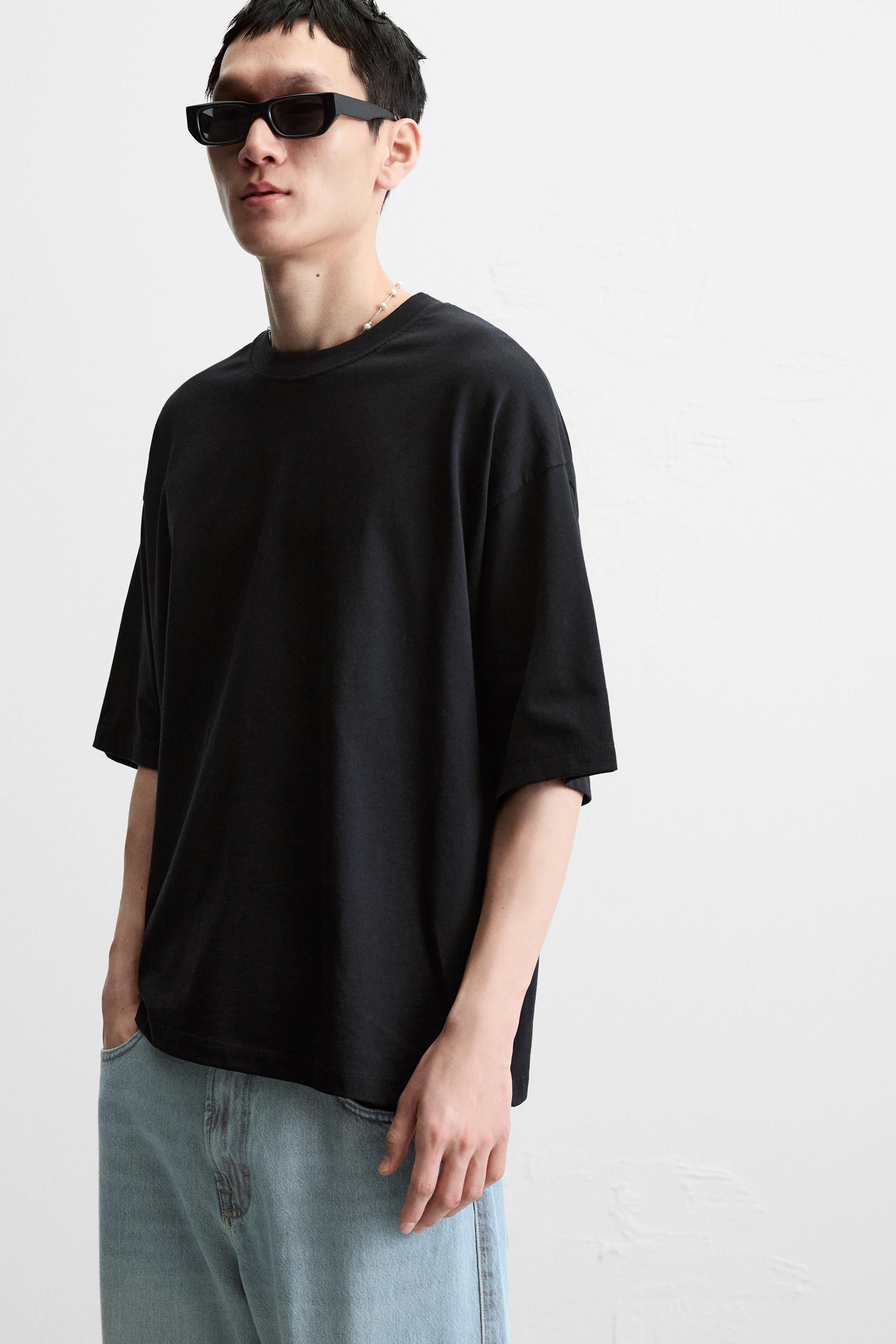 ★ドイツ発*ZARA*新作*ボクシーフィットTシャツ/BLACK★ 00531661800-e1.jpg?ts=