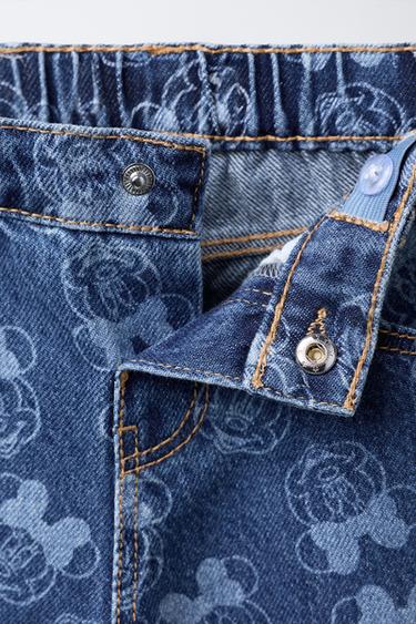MINNIE MOUSE © DISNEY PRINT CULOTTES JEANS - Mid-blue by Zara - Image 2