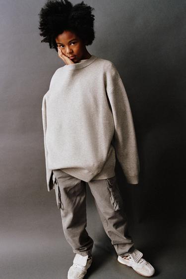 Zara TWILL BARREL PANTS WITH POCKETS - Mink