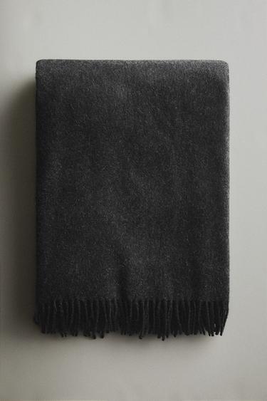COUVERTURE CACHEMIRE - Gris anthracite de Zara - Image 4