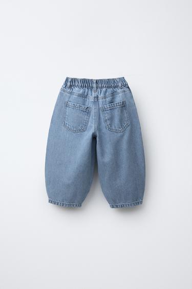 BAGGY DART DETAIL JEANS - Light blue by Zara - Image 1