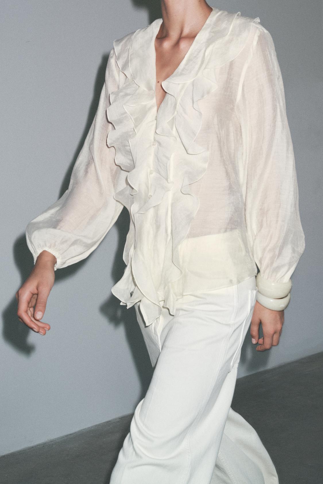 ZW COLLECTION RUFFLED SHIRT