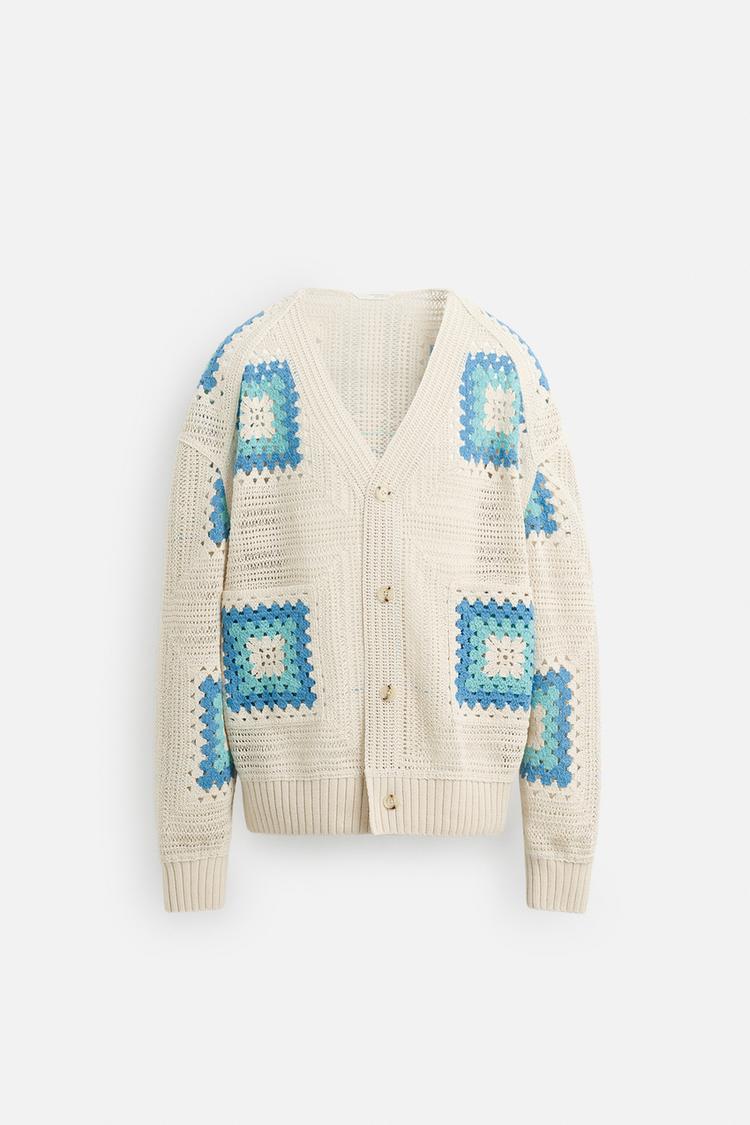 Cardigan Di Lana Zara Cardigan In Maglia Con Pelliccia Sintetica