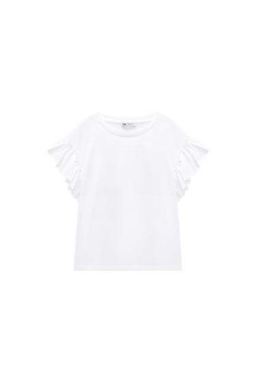 RUFFLED T-SHIRT