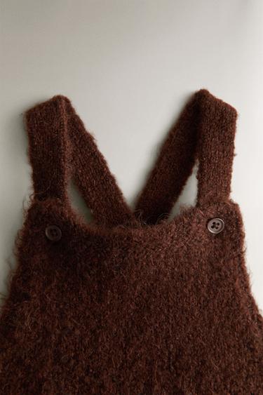 ALPACA BABY DUNGAREES - Chocolate brown by Zara - Image 1